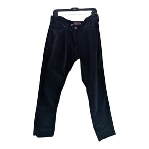 BLACK Brown 1826 black corduroy jeans 34 Waist Hemmed